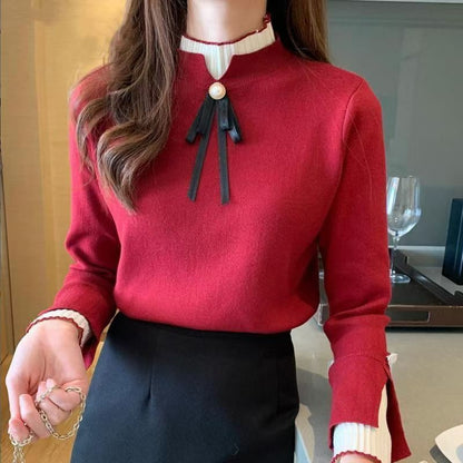 Women's Half-turtleneck Bottoming Sweater