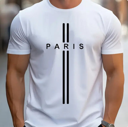 Men's Fashion Printed Casual Slim T-shirt