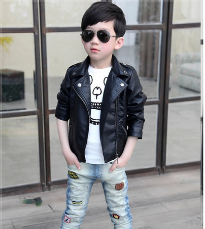 Children's leather jacket