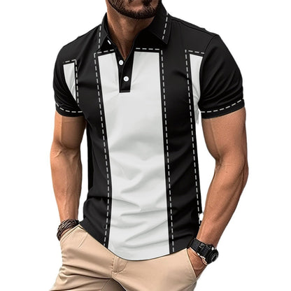 Digital Printing Men's Short Sleeve Casual