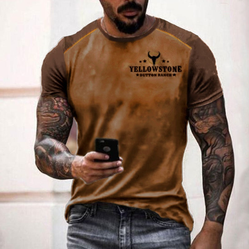 Street Fashion 3D Printed Cross-border T-shirt Casual Loose Sports Style 3D Printed Short Sleeve