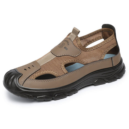 Men's Sandals Breathable Mesh Cutout Outdoor Wading Shoes