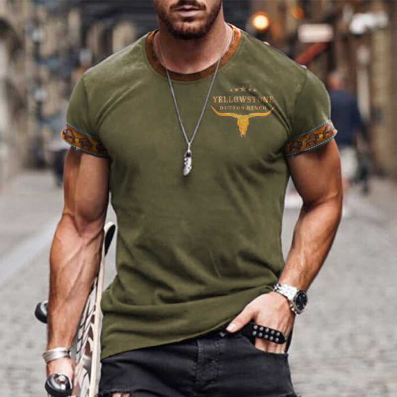 Street Fashion 3D Printed Cross-border T-shirt Casual Loose Sports Style 3D Printed Short Sleeve