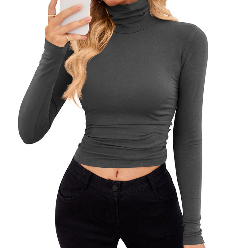 Women's Slim Fit Fashion Turtleneck Base Top