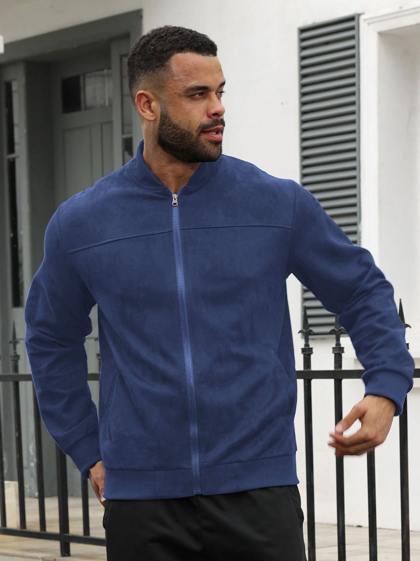 Men's Fashionable Suede Lightweight Jacket