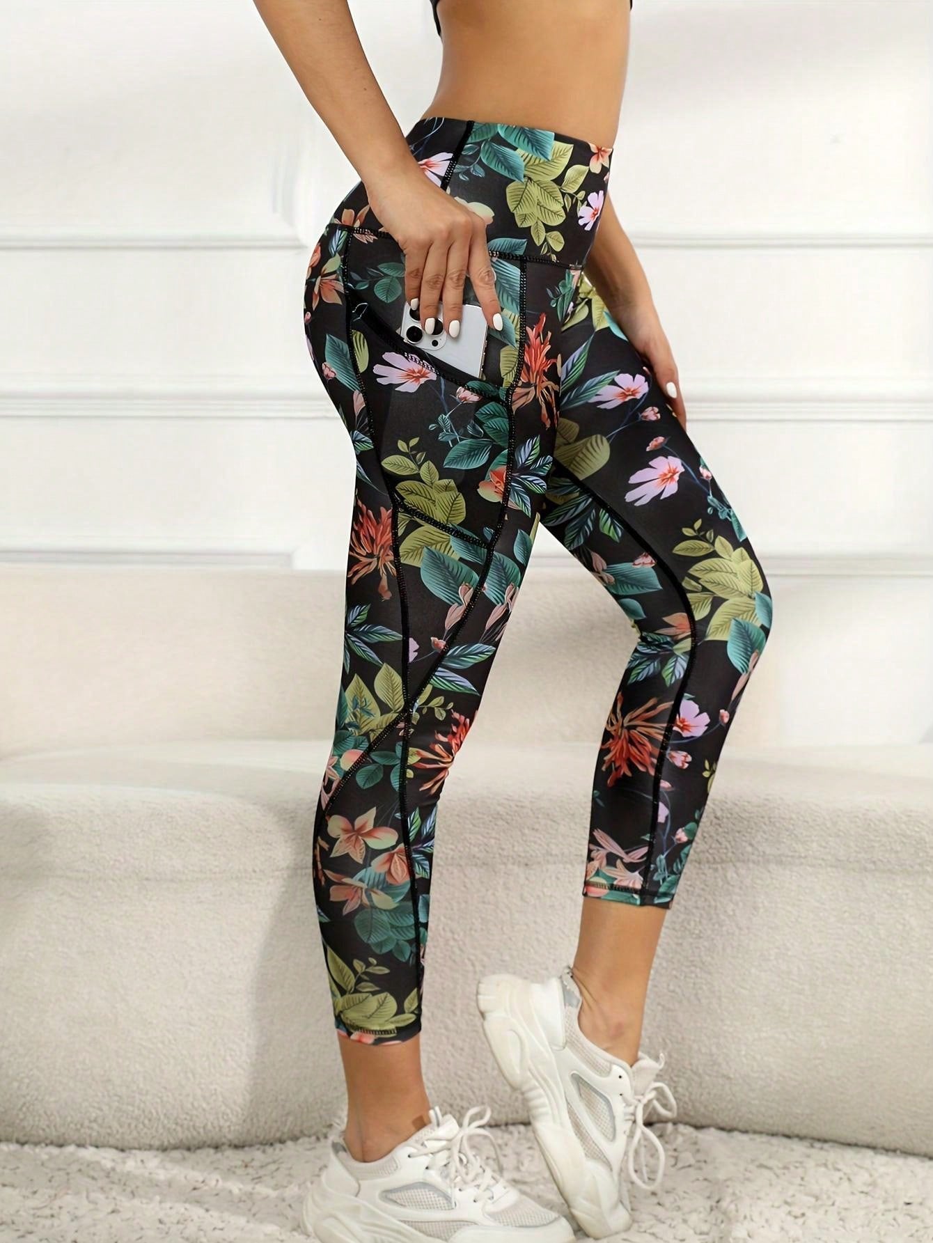 Pocket Stitching Fashion Sports Soft Yoga Pants