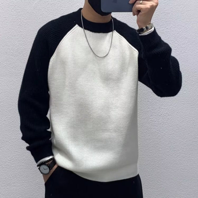 Colored Pullover Warm Wool Knitwear