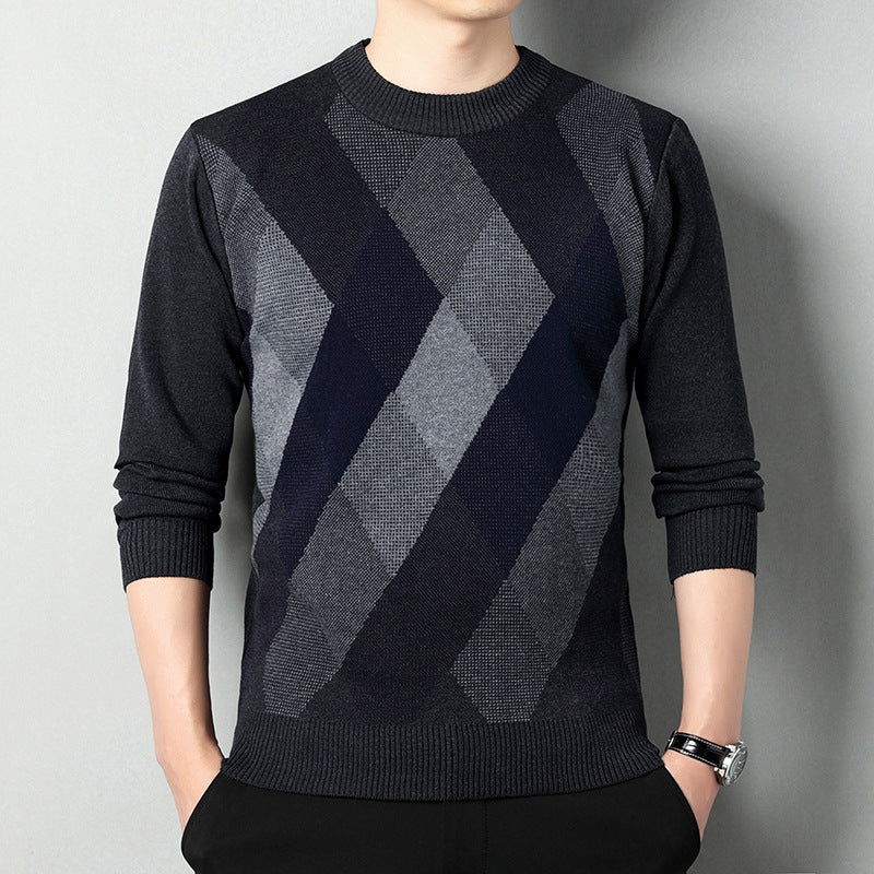 Men's Half-high Collar Sweater Pullover Keep Warm