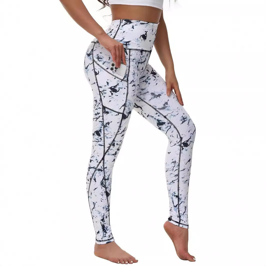 Pocket Stitching Fashion Sports Soft Yoga Pants