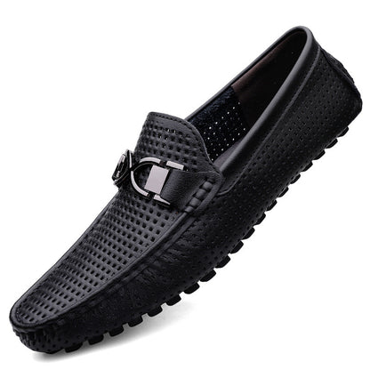 Breathable Thin Soft Bottom Soft Leather Men's Sandals