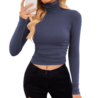 Women's Slim Fit Fashion Turtleneck Base Top