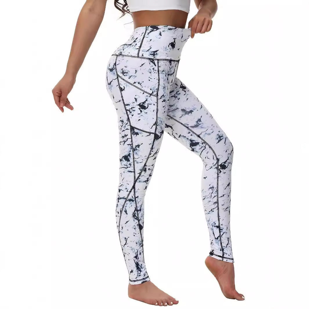 Pocket Stitching Fashion Sports Soft Yoga Pants